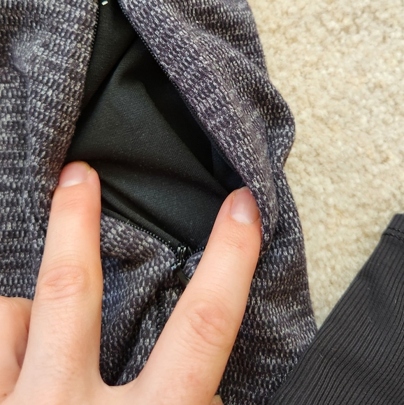 Lululemon Runderful 1/2 Zip Long Sleeve Pullover  Mini Check fitted Ribbed 8 - Picture 6 of 14